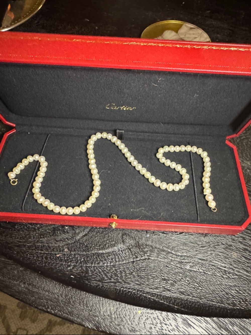 Genuine Freshwater Pearl Necklace with 14k Gold Clasp 18”